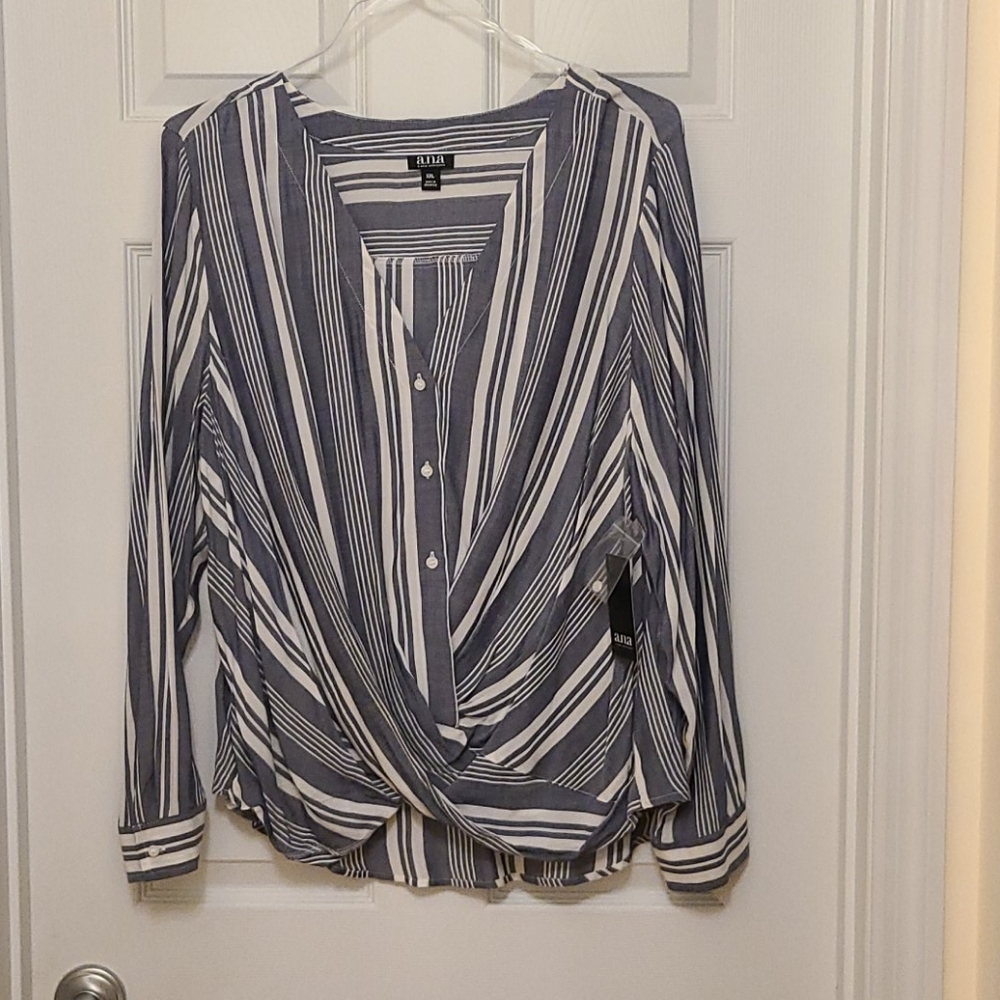 twist front blouse